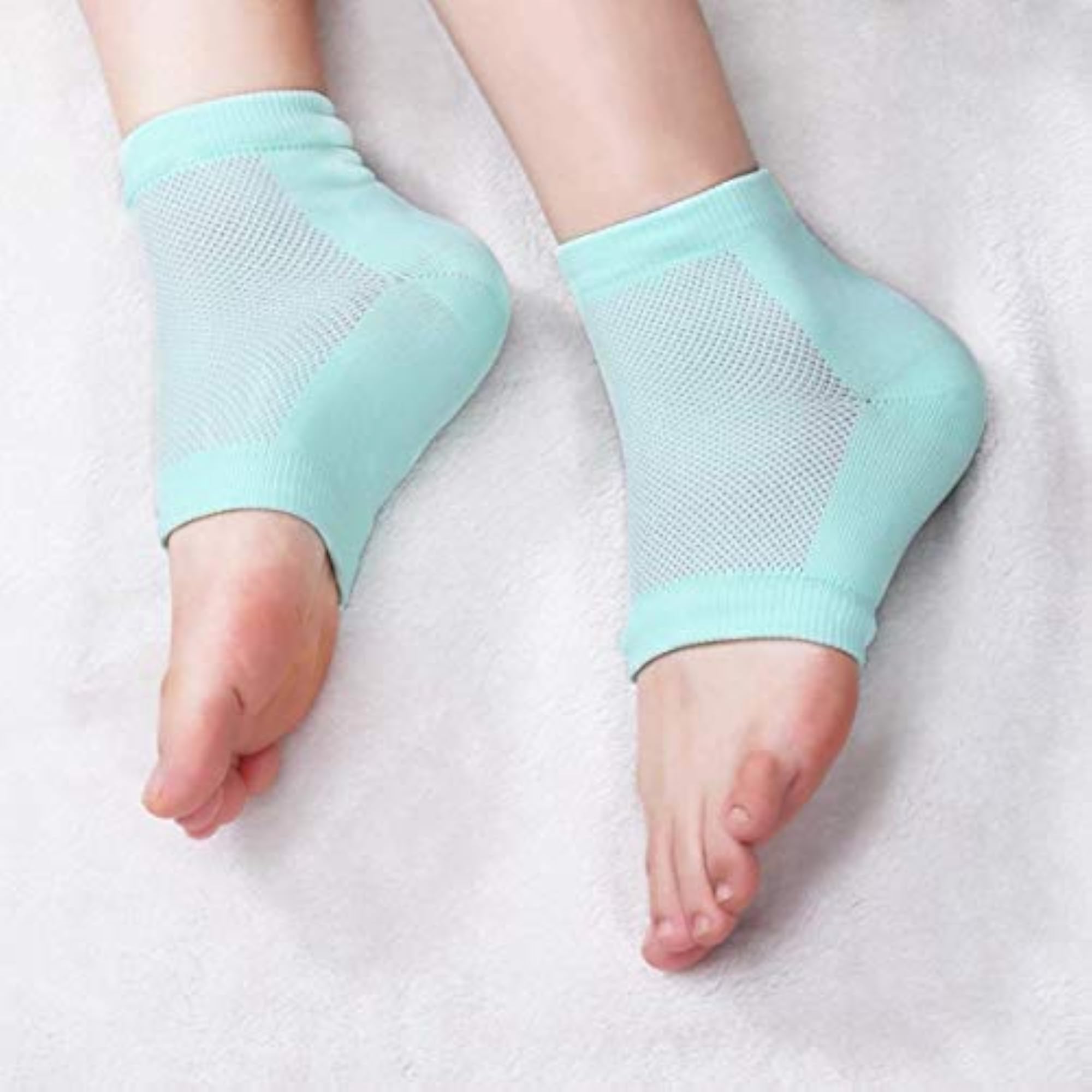 Heel Pain Relief Silicone Gel Heel Socks, Protector